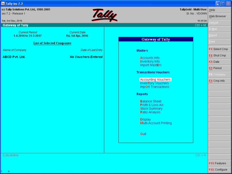 free tally 7.2 accounting software download