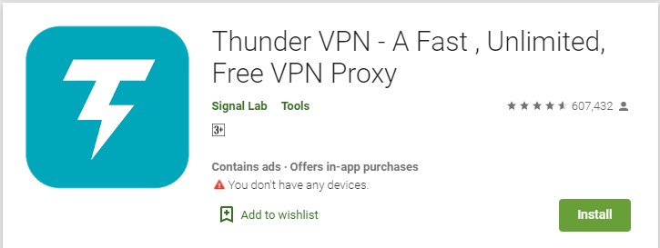 thunder vpn for windows 10