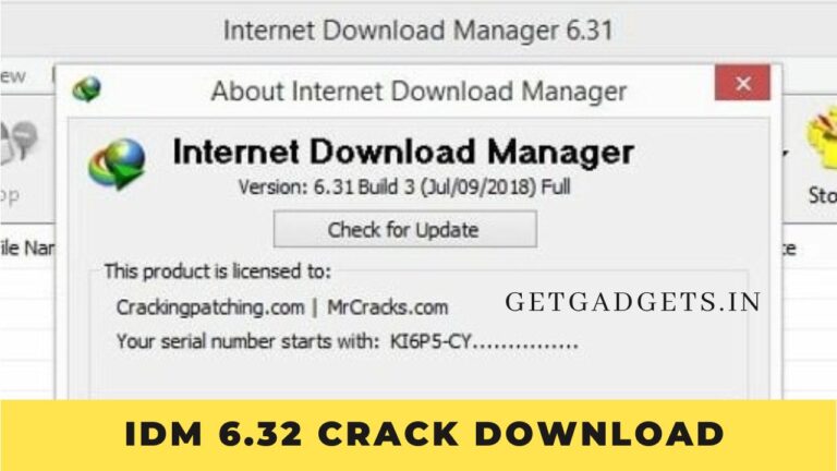 IDM 6.32 Crack Download Latest Version [34bit + 64bit]
