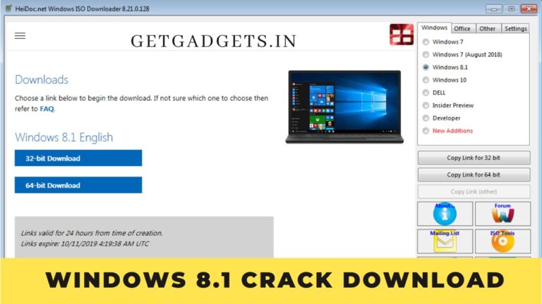 Windows 8.1 Crack Download with License Key [2023]