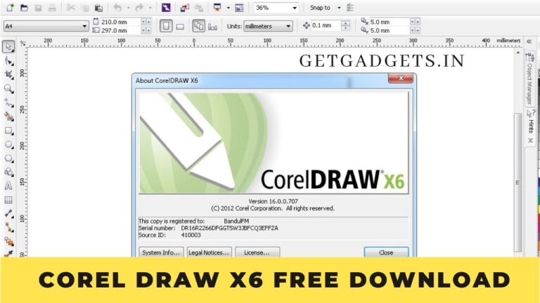 Corel Draw x6 Free Download Full Version with Crack [2023]
