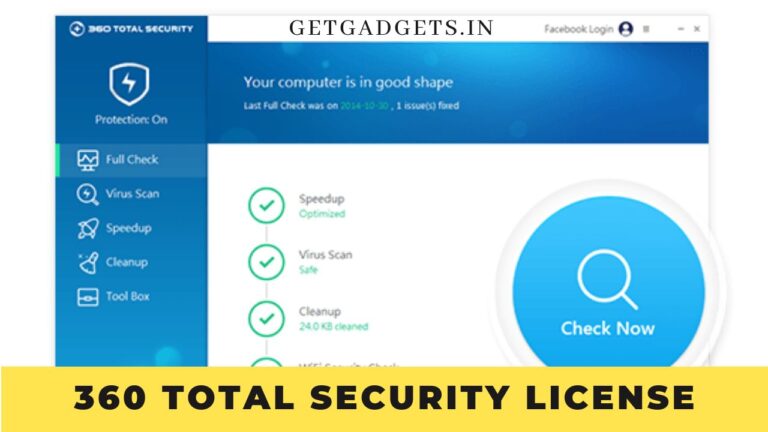 360 Total Security License Key 11.0.0.1003 + License Crack [2023]