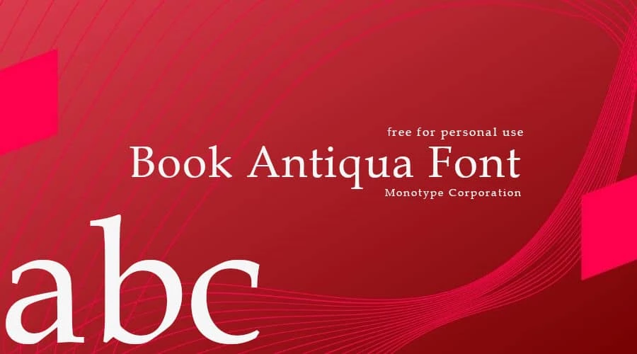 Book Antiqua Font