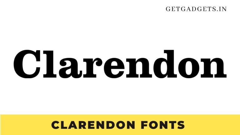 Clarendon Font Free Download v3.09 [2023] | Clarendon Font