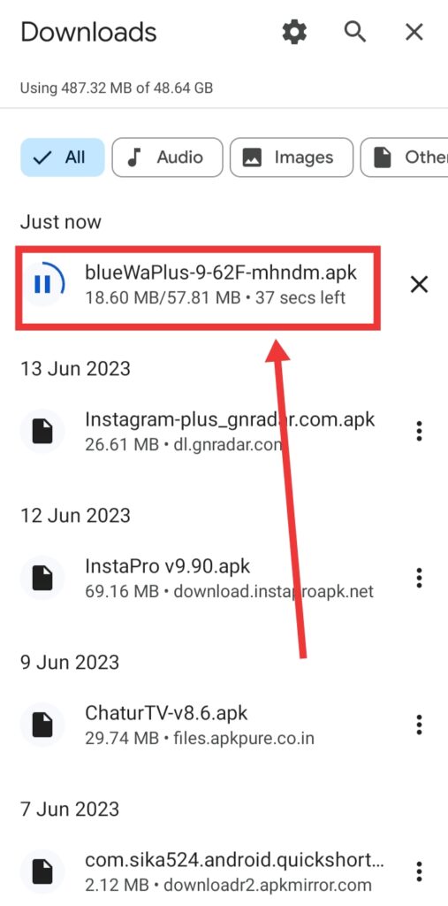 Blue WhatsApp Download